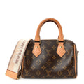 Louis Vuitton Monogram Speedy Bandouliere 20 Beige