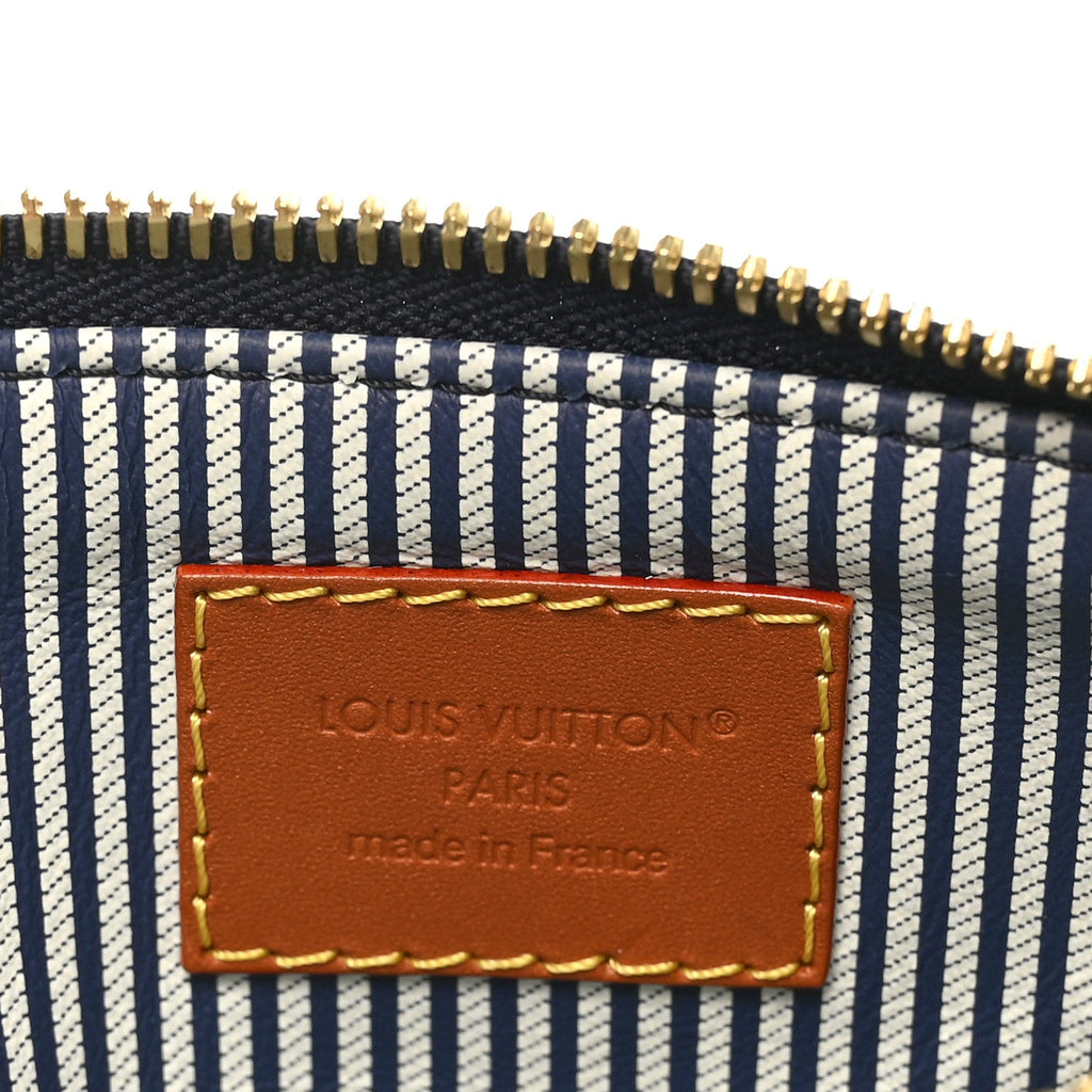 Louis Vuitton Calfskin Monogram Speedy P9 Bandouliere 30 Pochette Indigo