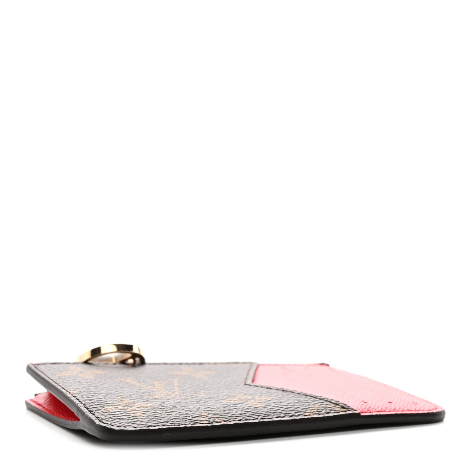 Louis Vuitton Monogram Zipped Romy Card Holder Red