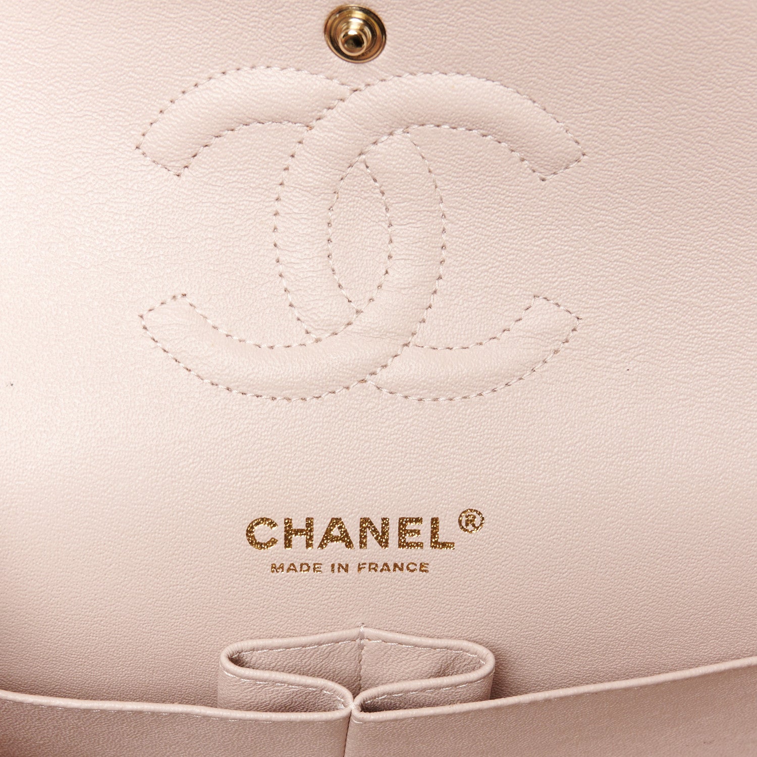 Chanel Lambskin Quilted Medium Double Flap Light Pink