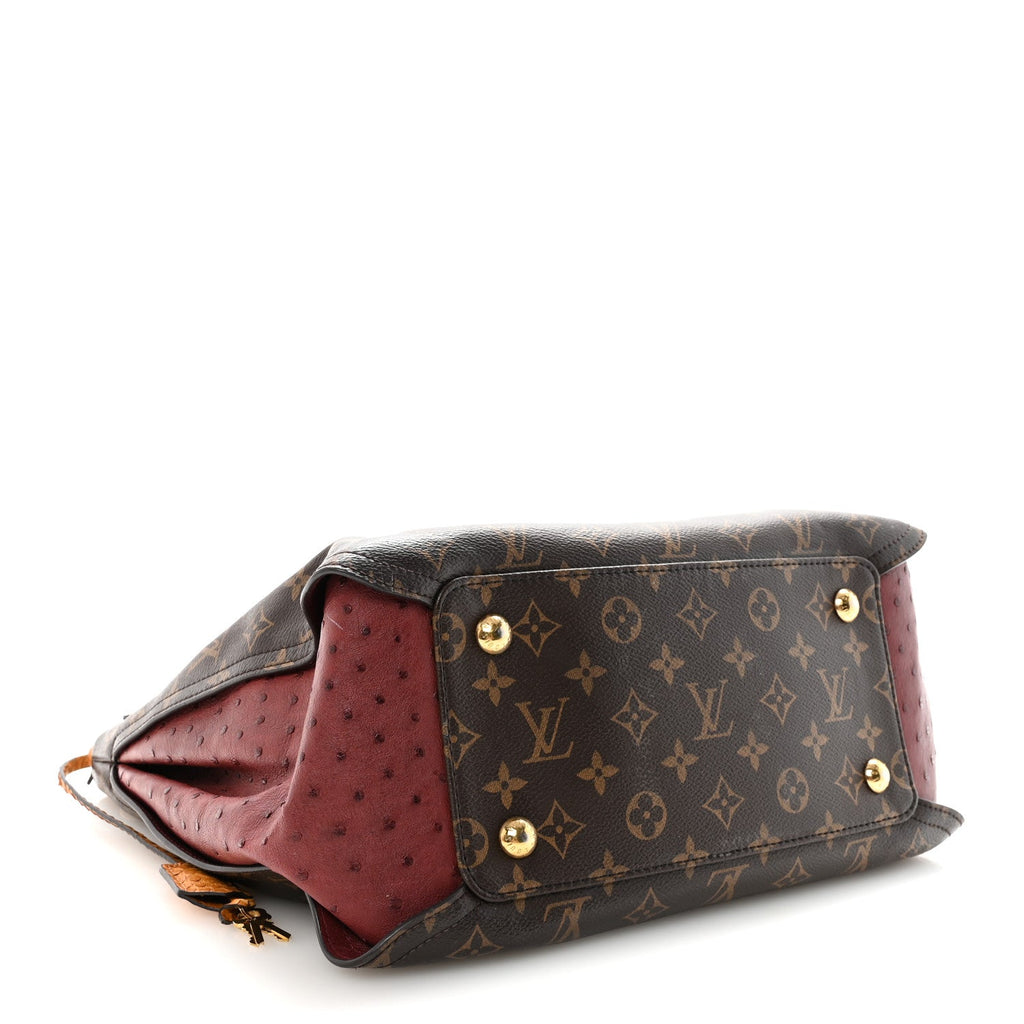 Louis Vuitton Monogram Python Ostrich Gaia Bordeaux