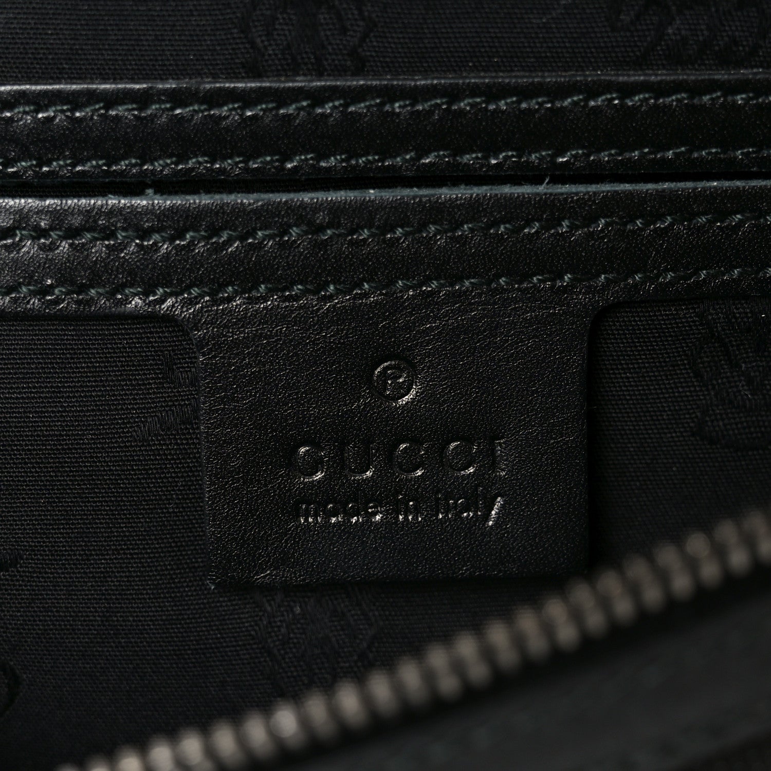 Gucci Imprime Monogram Belt Bag Black