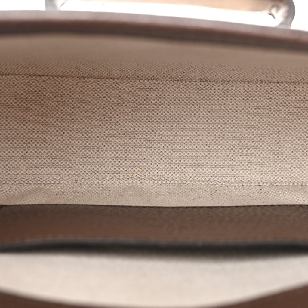 Gucci Monogram Jumbo GG Textured Dollar Calfskin Web Mini Horsebit 1955 Shoulder Bag Camel Ebony New Acero