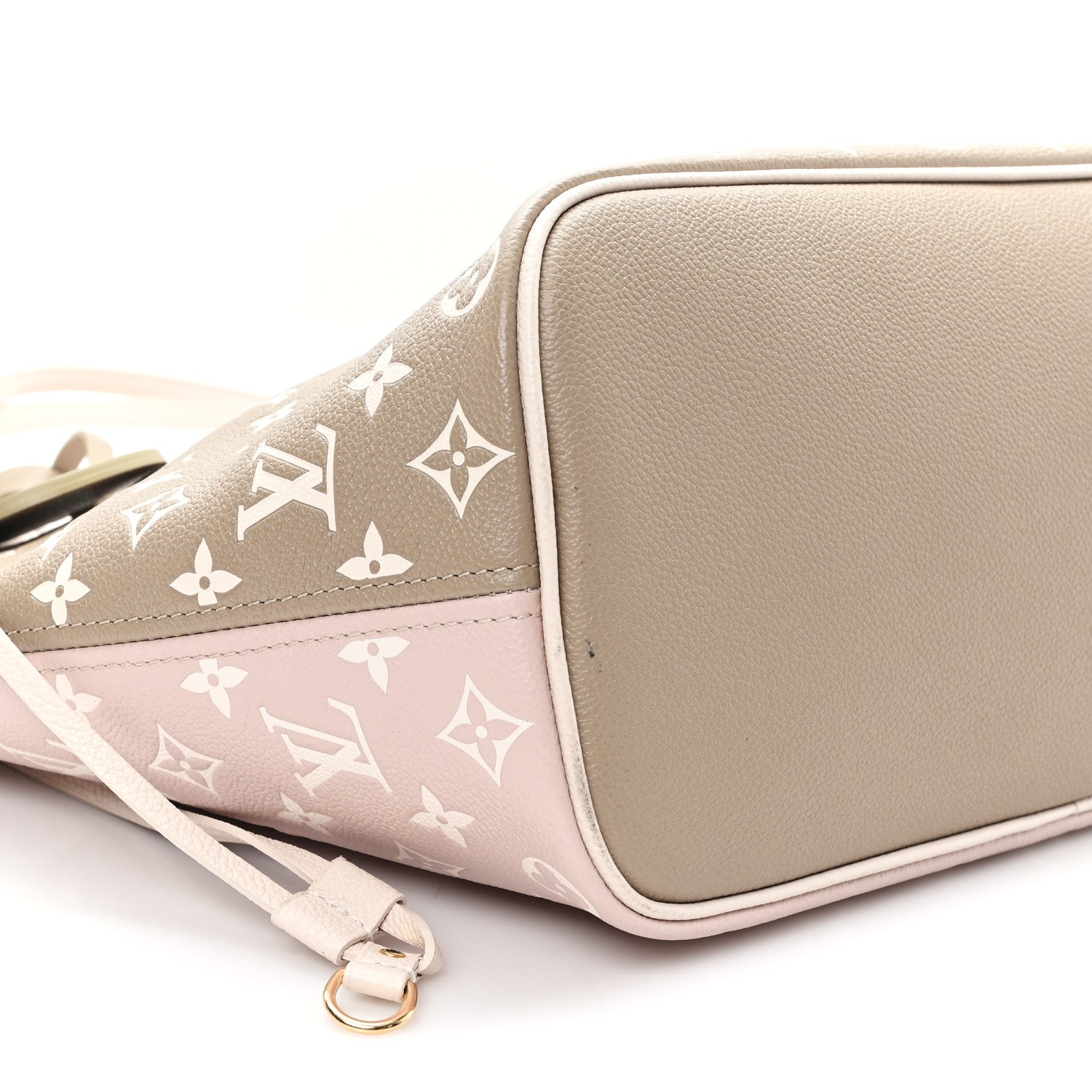 Louis Vuitton Empreinte Monogram Spring In The City Neverfull MM Kaki Beige Cream