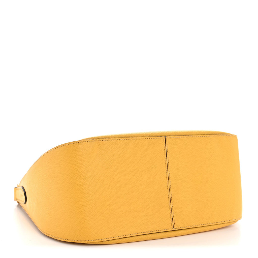 Prada Saffiano Lux Shoulder Bag Soleil