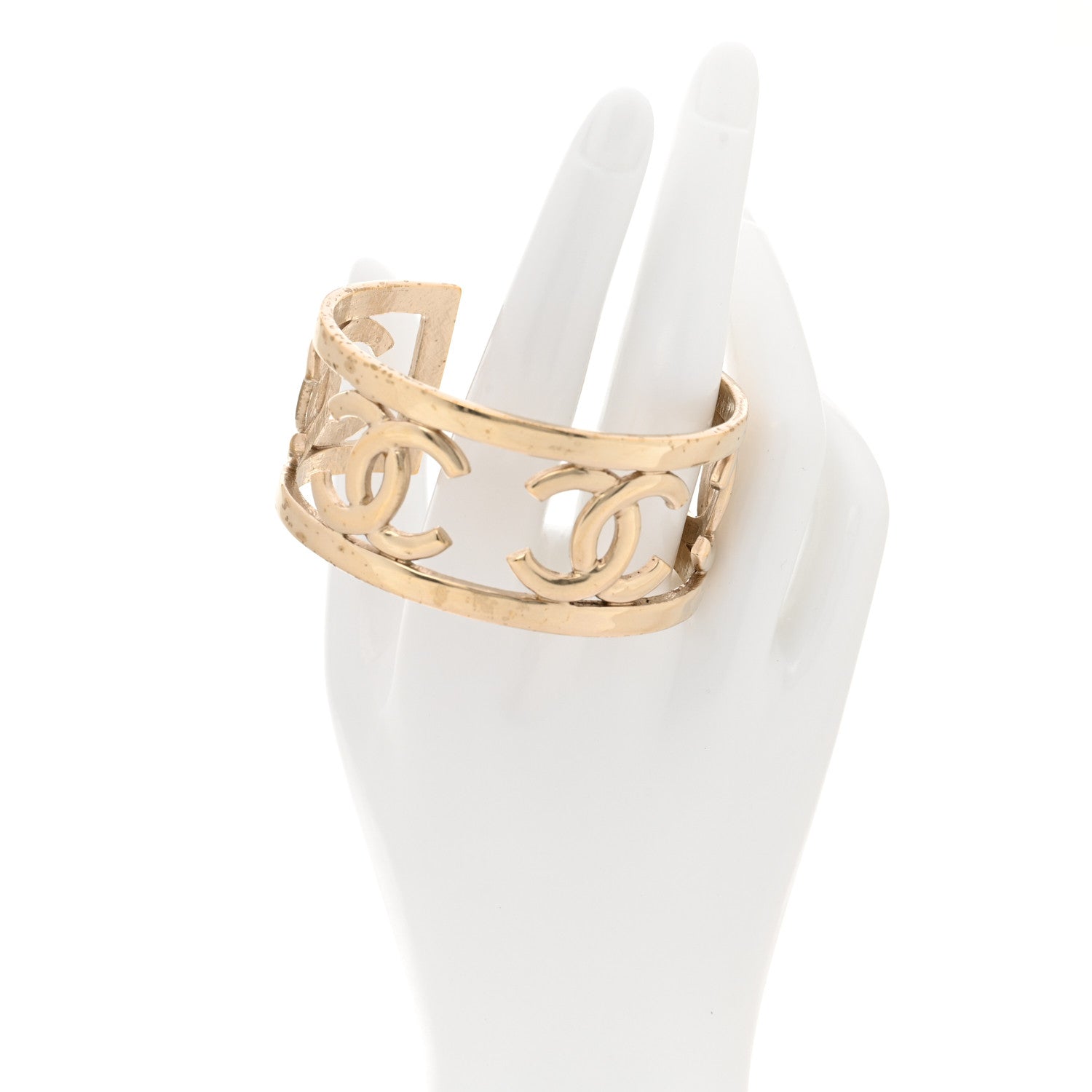 Metal Logo CC Cuff Gold
