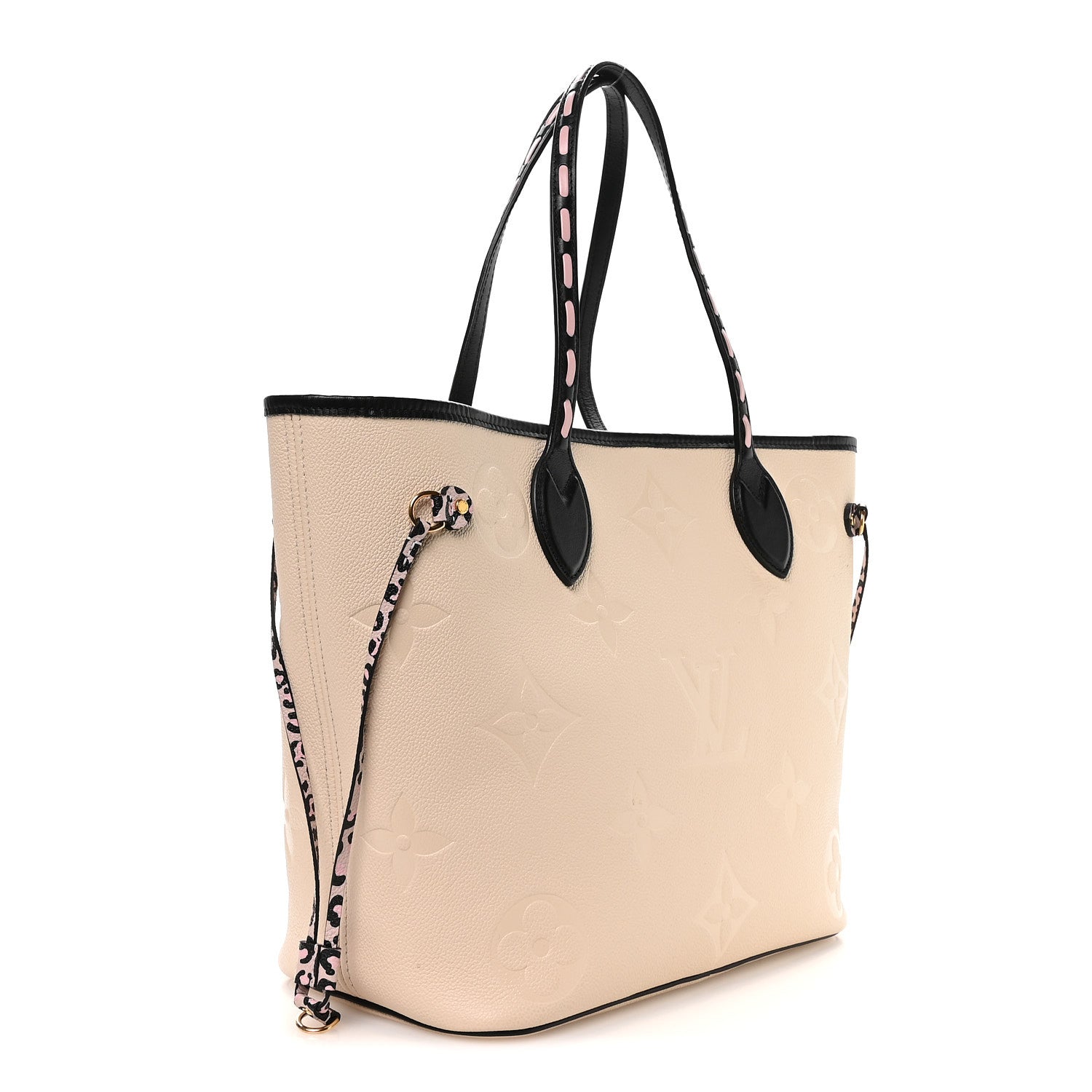Louis Vuitton Empreinte Monogram Giant Wild at Heart Neverfull MM Creme