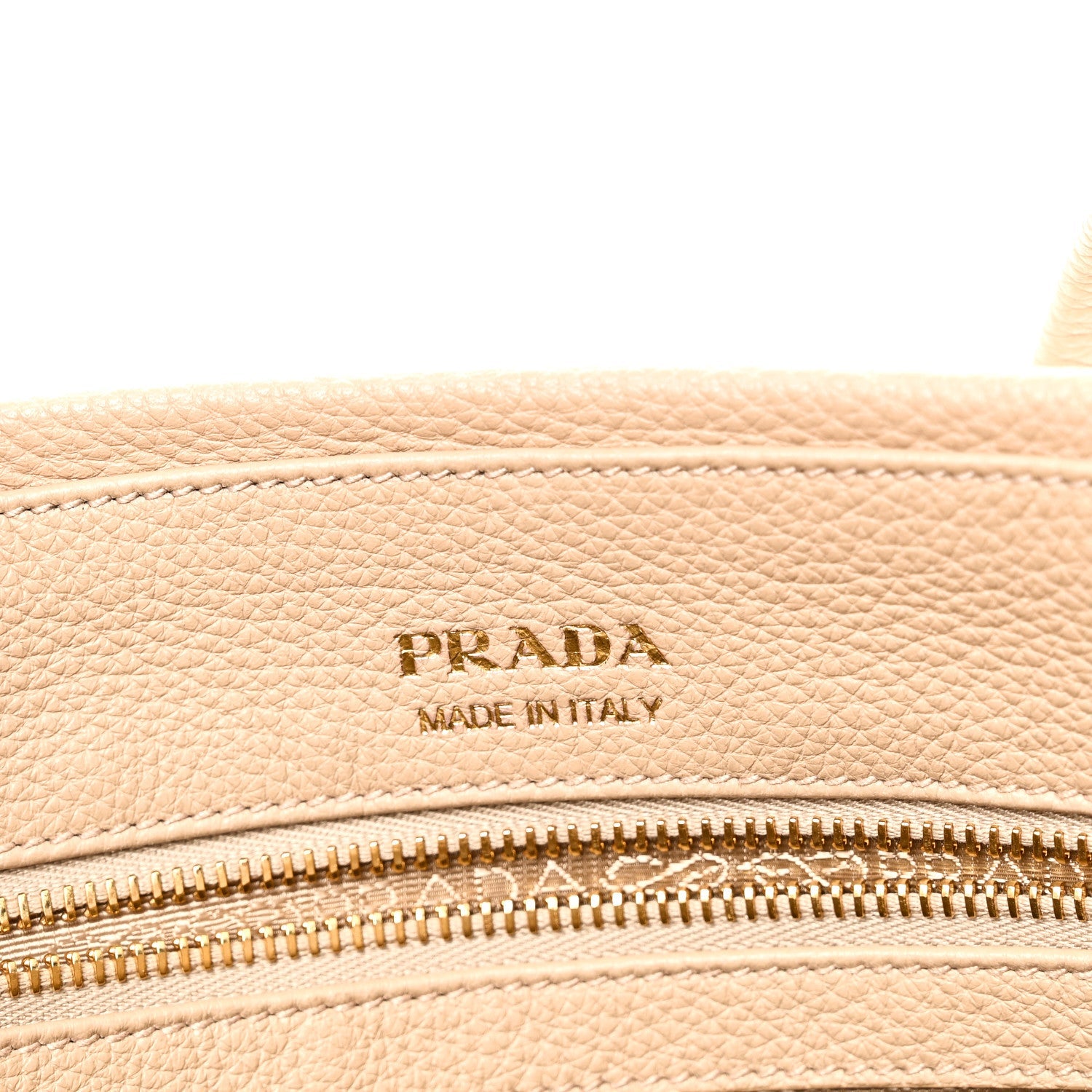 Prada Vitello Daino Soft Large Tote Bag Sabbia