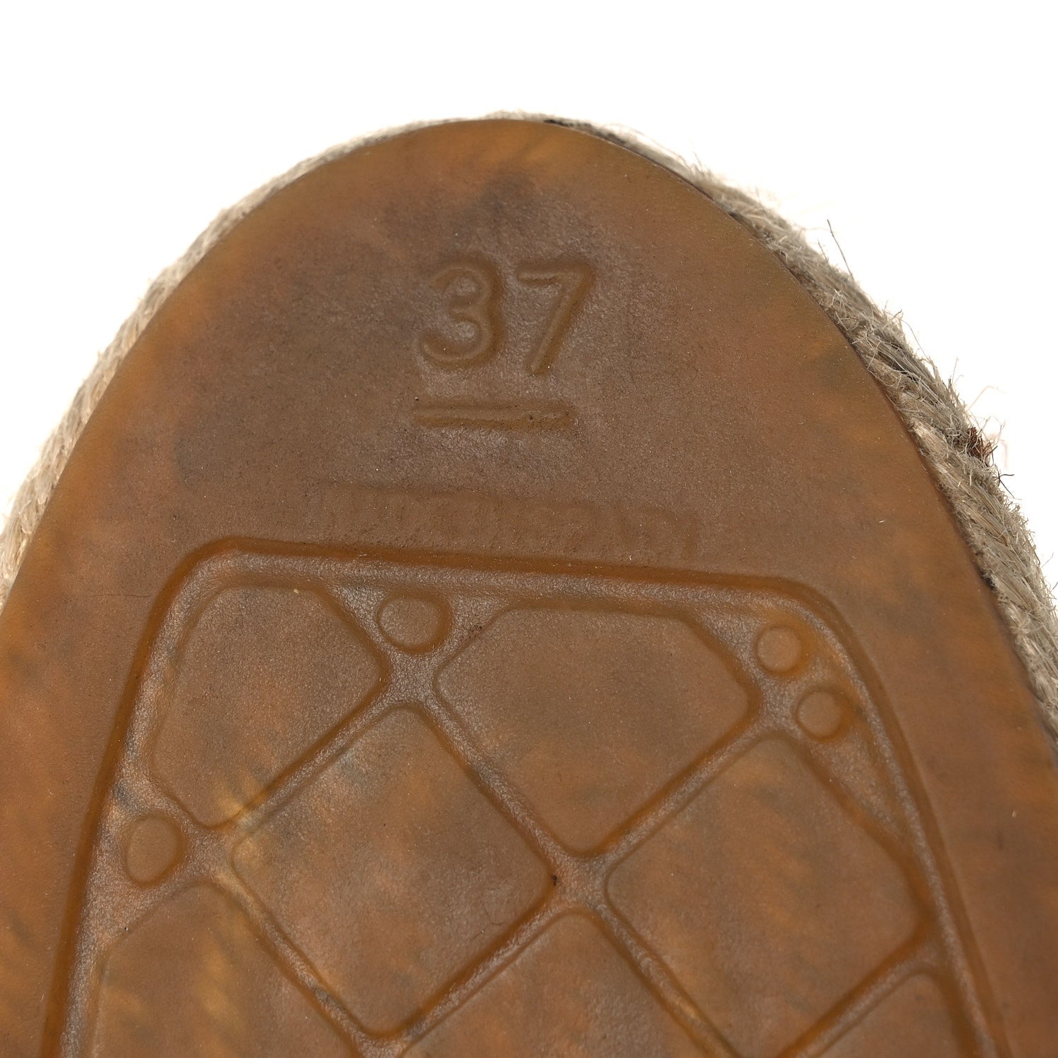 Lambskin CC Espadrilles 37 Beige Black