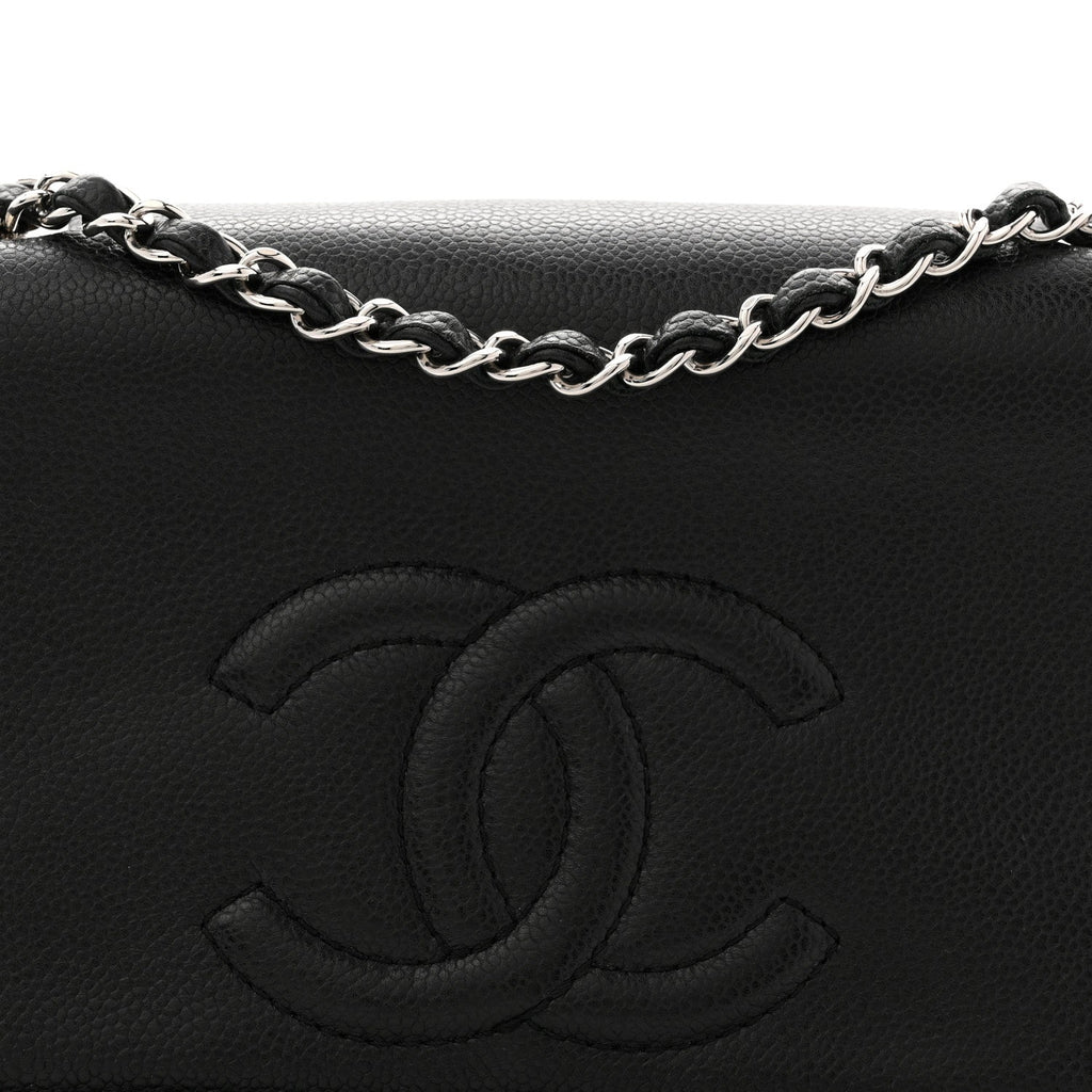 Chanel Caviar Medium Timeless CC Flap Black