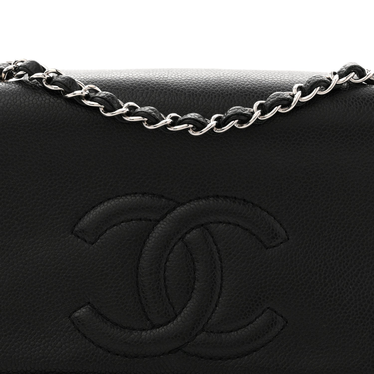 Chanel Caviar Medium Timeless CC Flap Black