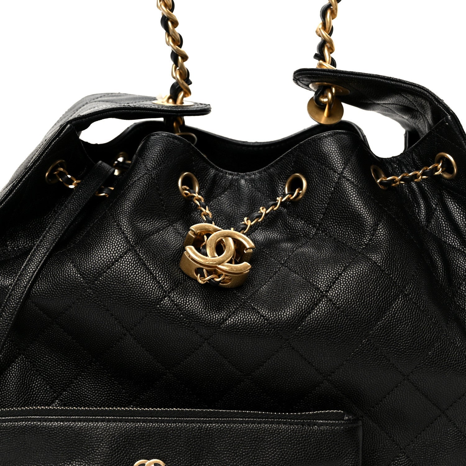 Chanel Caviar Quilted Medium Chanel 25 Handbag Black