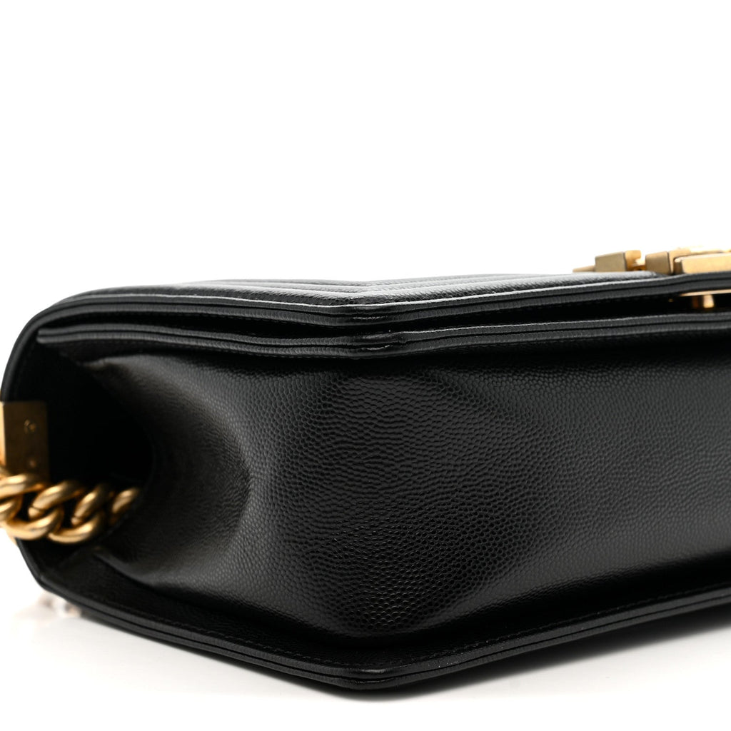 Chanel Caviar Quilted Medium Boy Flap Black