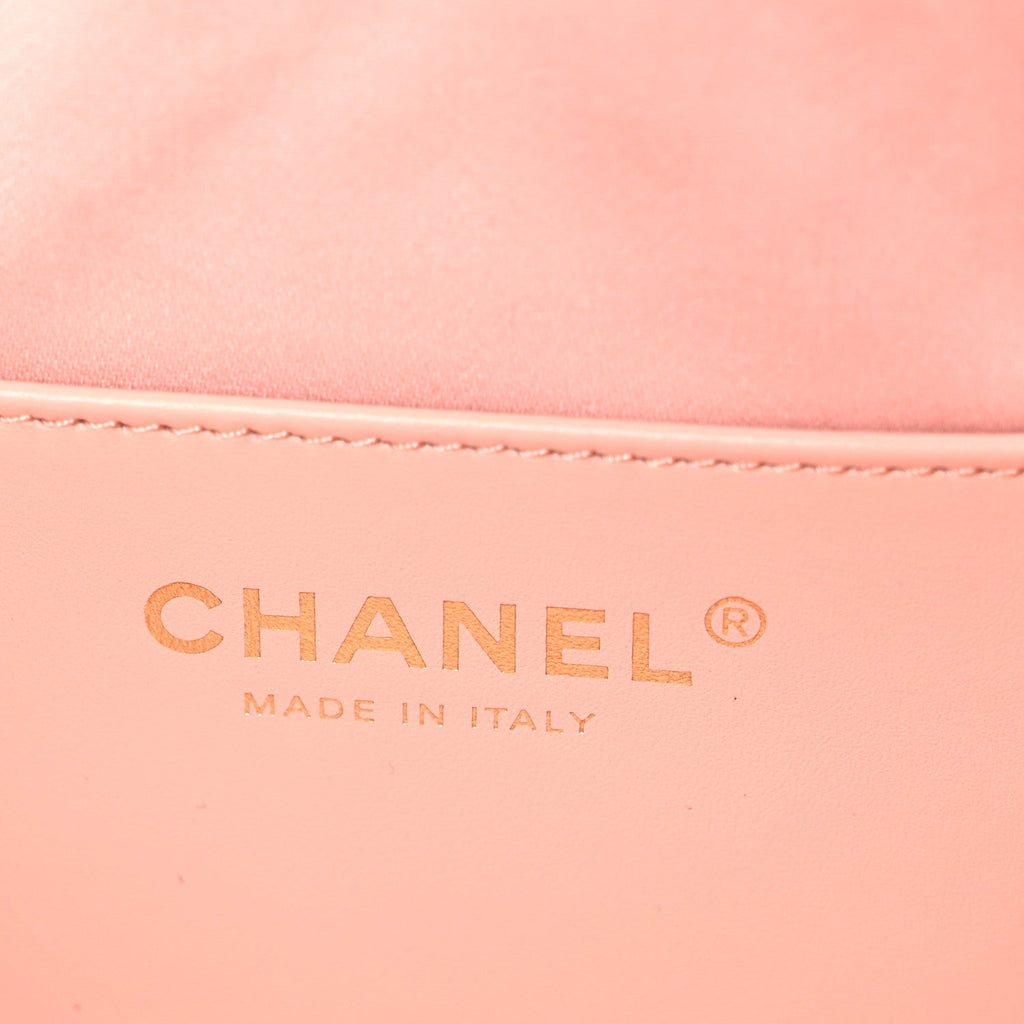 Chanel Caviar Quilted Mini Chanel 25 Handbag Light Pink