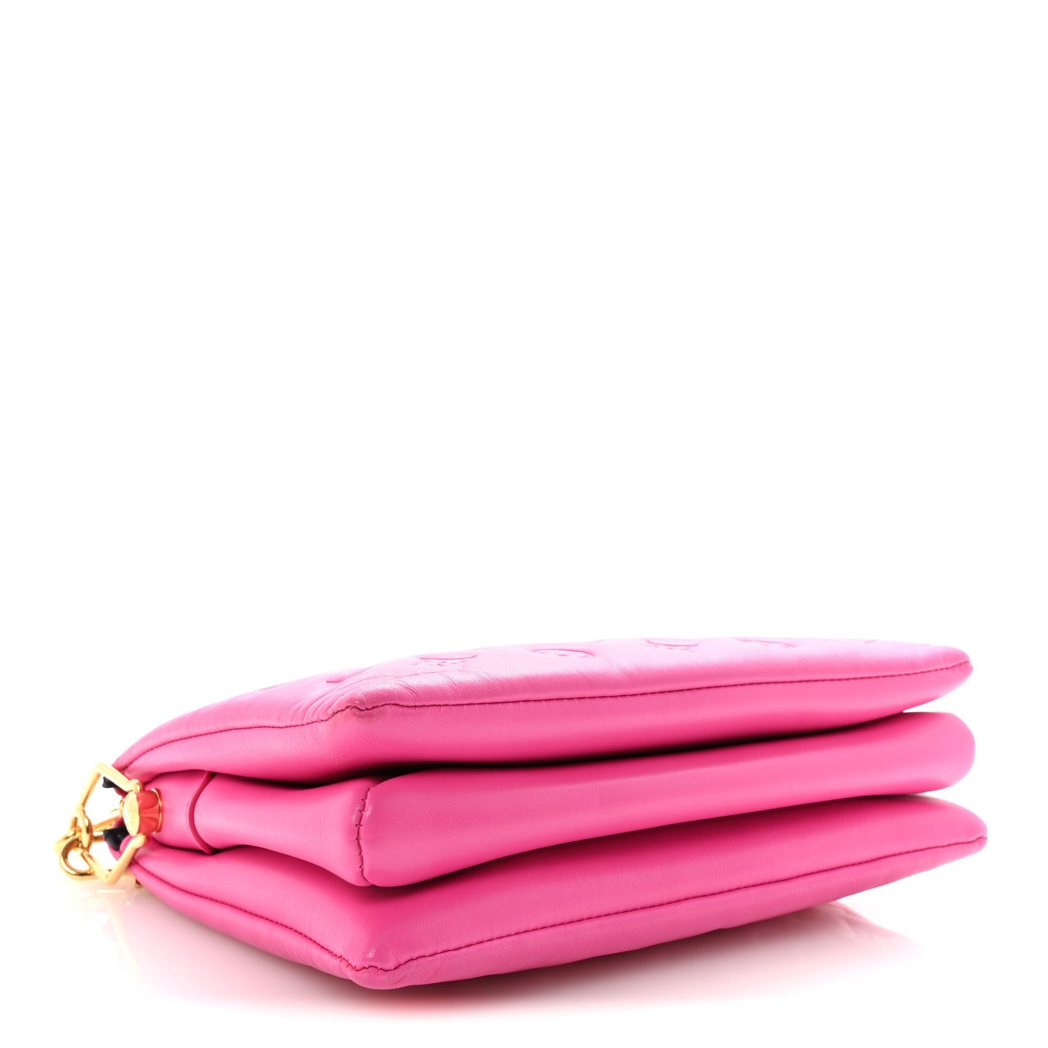 Louis Vuitton Lambskin Embossed Monogram Coussin PM Rose Miami