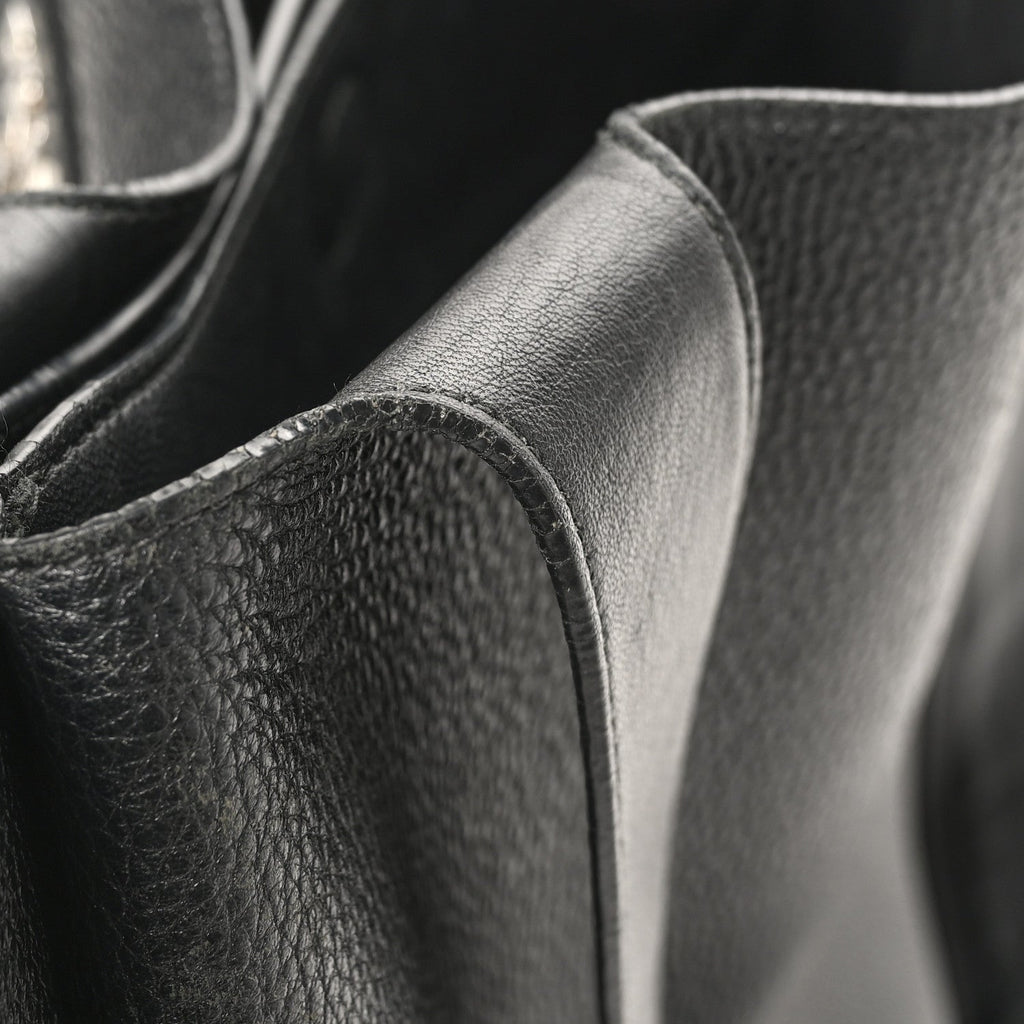 Prada Vitello Daino Soft Large Dynamique Tote Black