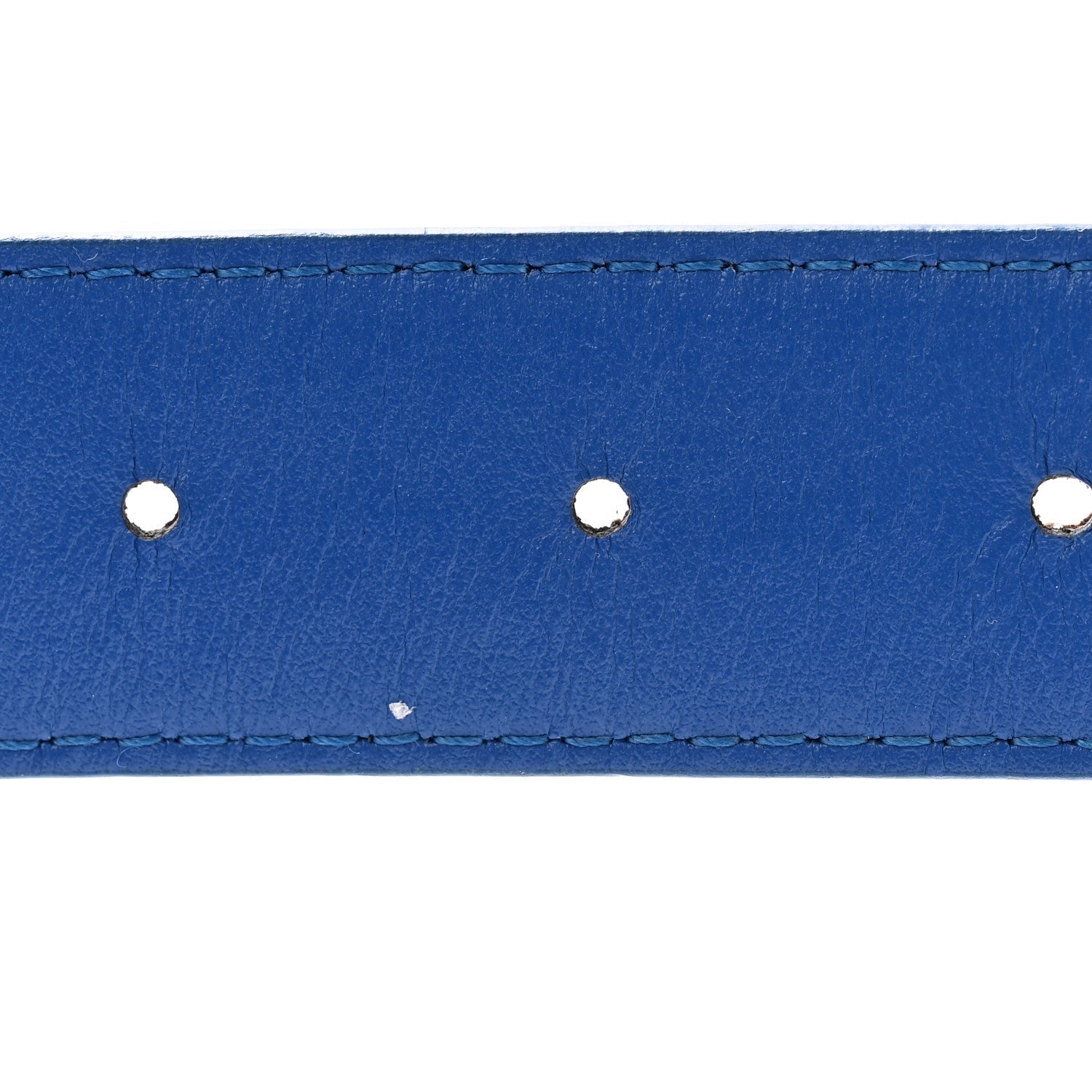 Louis Vuitton Calfskin Monogram 30mm LV Initiales Reversible Belt 80 32 Blue