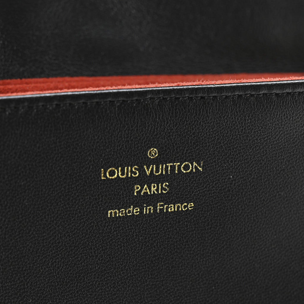 Louis Vuitton Lambskin Embossed Monogram Coussin Belt Bag Black