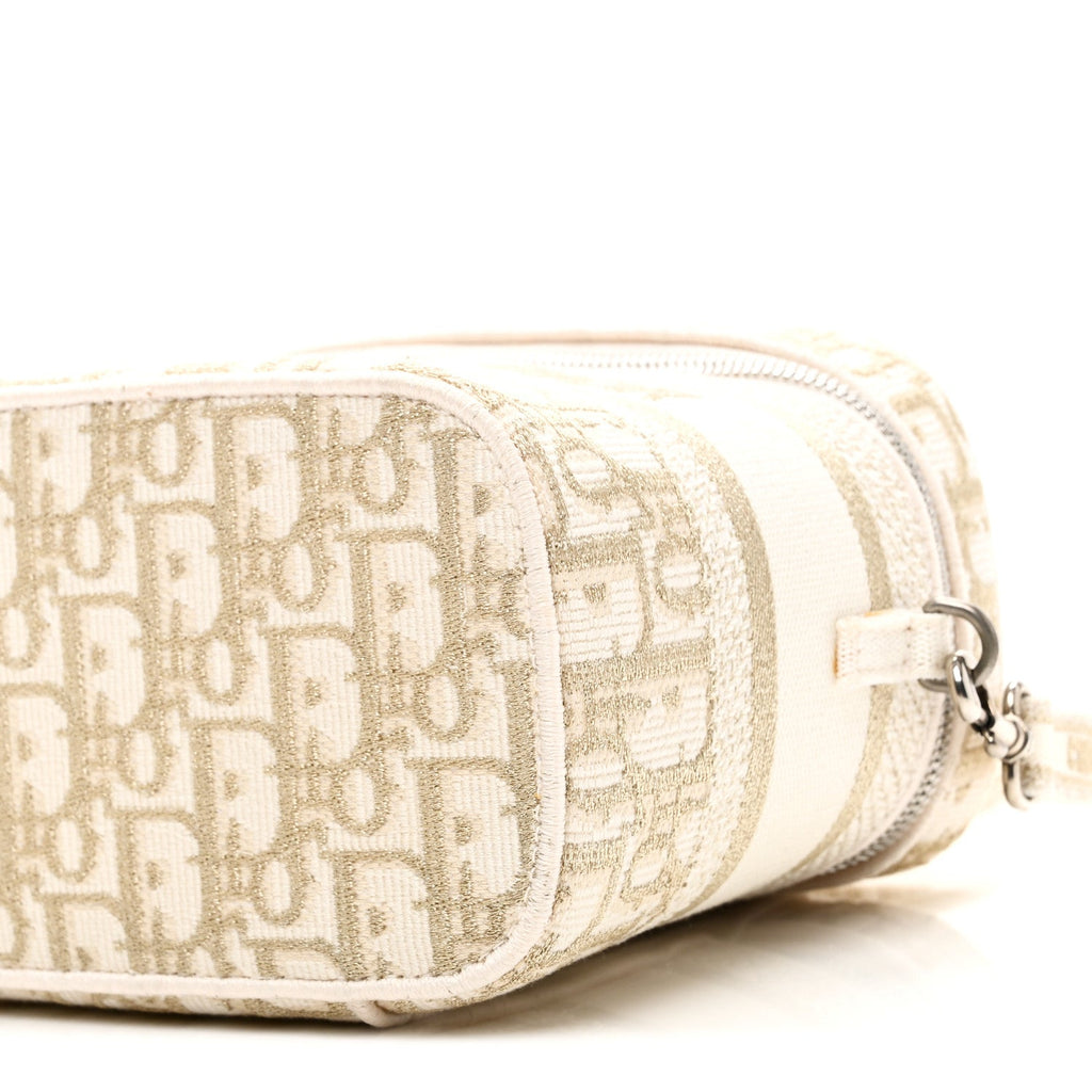 Christian Dior Oblique Diortravel Vanity Case Pale Gold