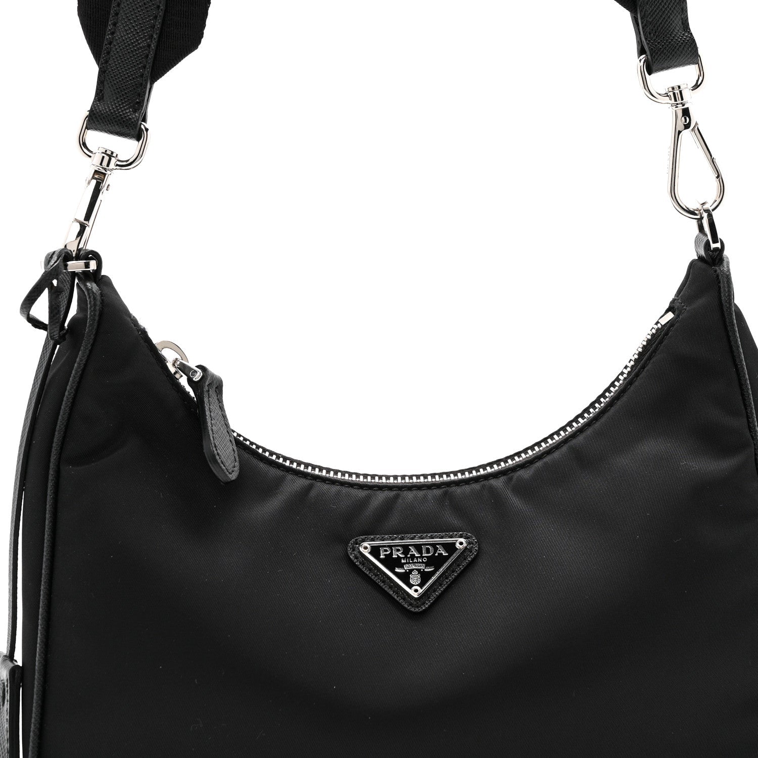 Prada Re-Nylon Saffiano Re-Edition 2005 Shoulder Bag Black