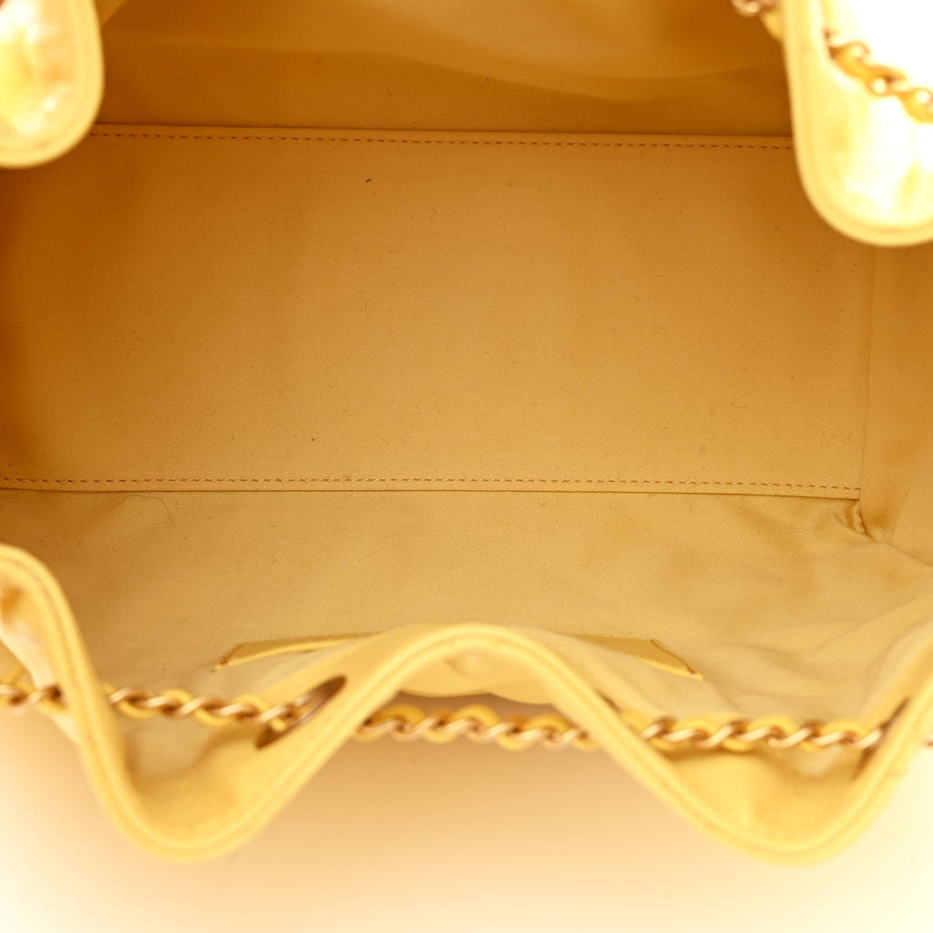 Chanel Caviar Quilted Small Chanel 25 Handbag Light Yellow