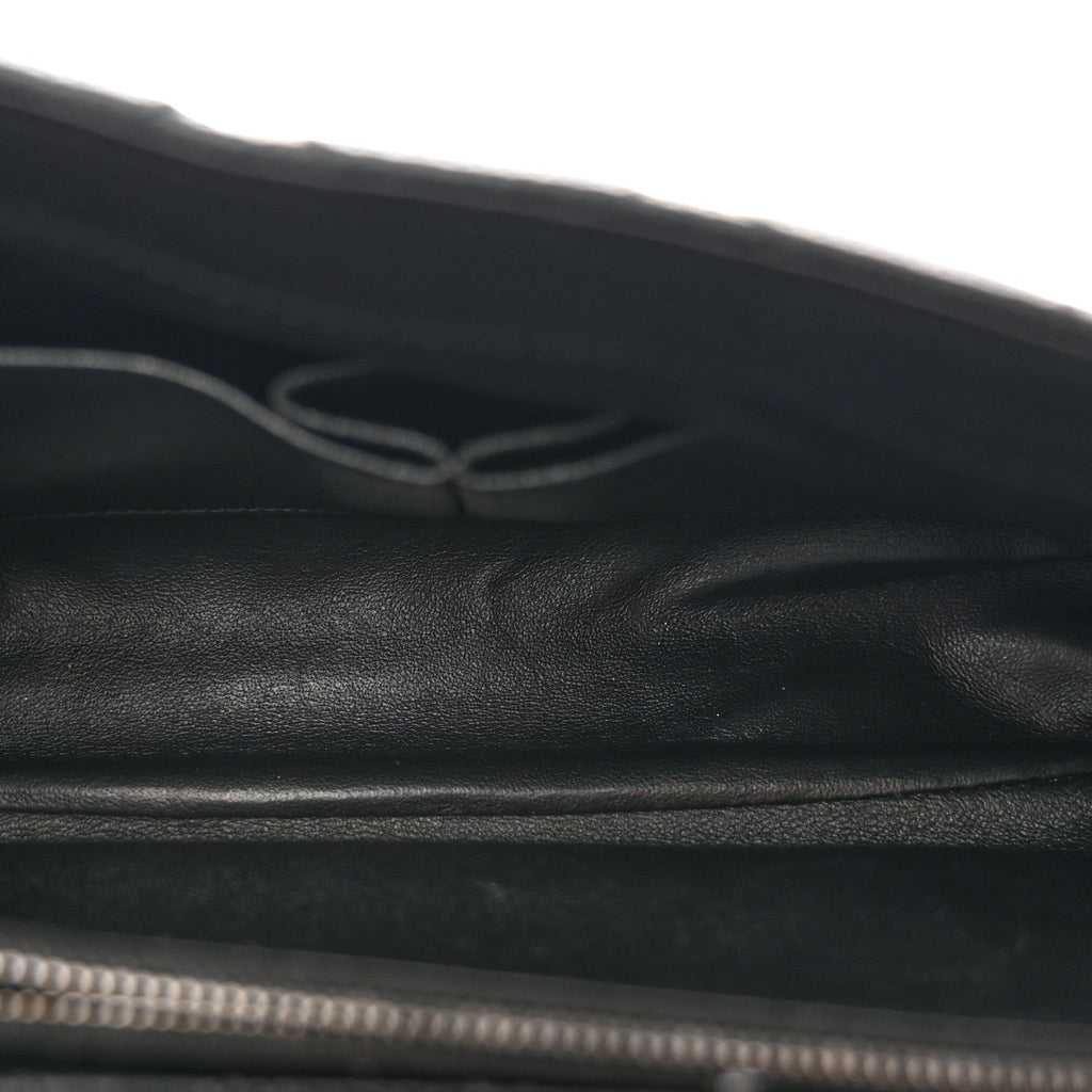 Chanel Caviar Lizard Embossed Quilted Small Coco Handle Flap Black