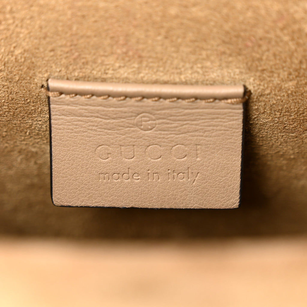 Gucci GG Supreme Monogram Mini Dionysus Shoulder Bag Taupe