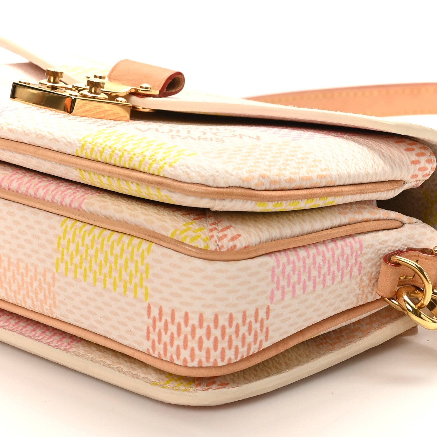Louis Vuitton Damier Giant Pochette Metis East West Peach