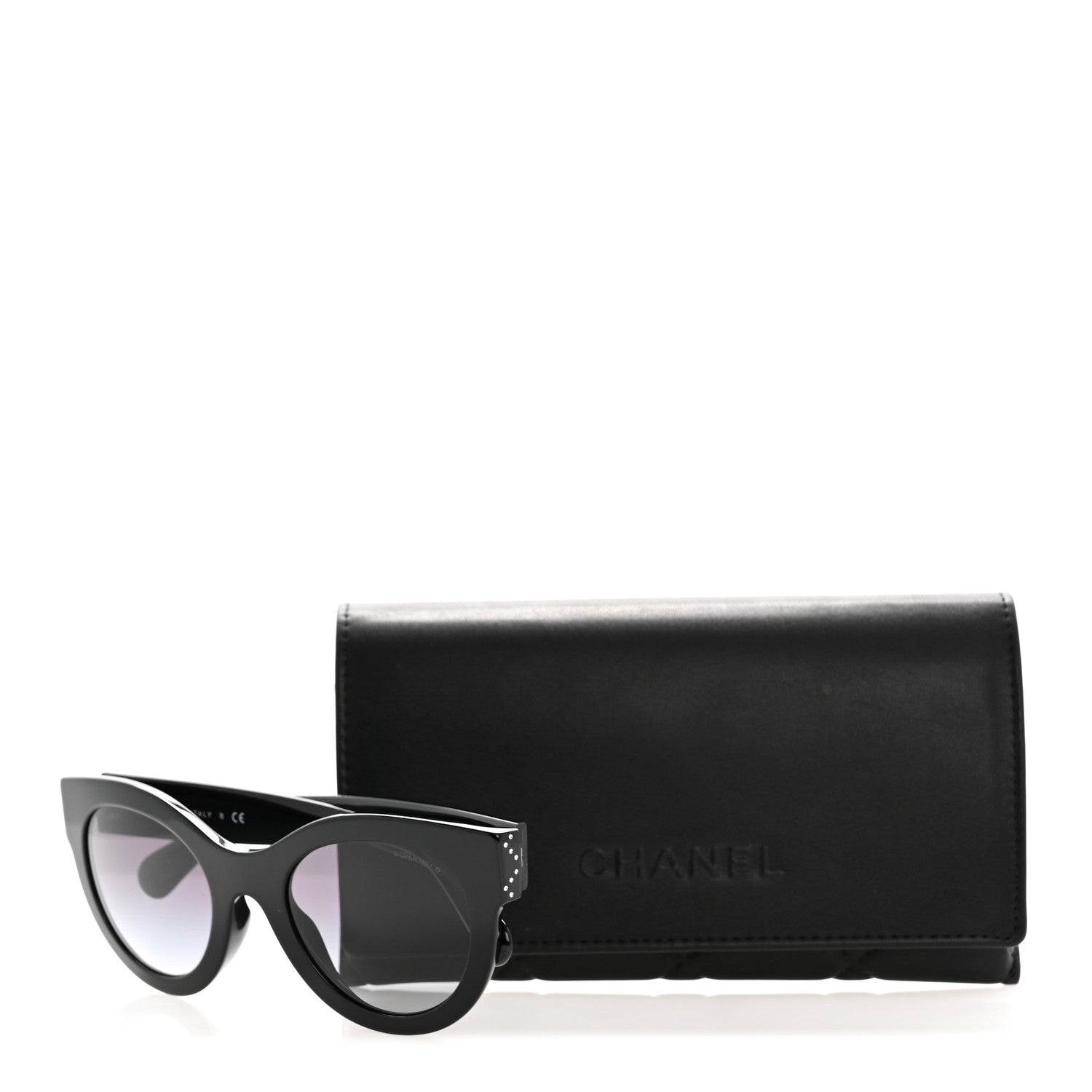 Crystal CC Sunglasses 5420-B-A Black