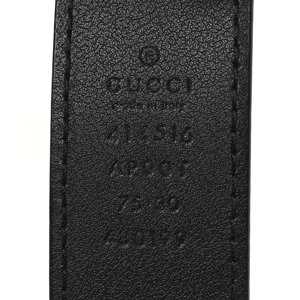 Gucci Calfskin Double G 30mm Belt 75 30 Black
