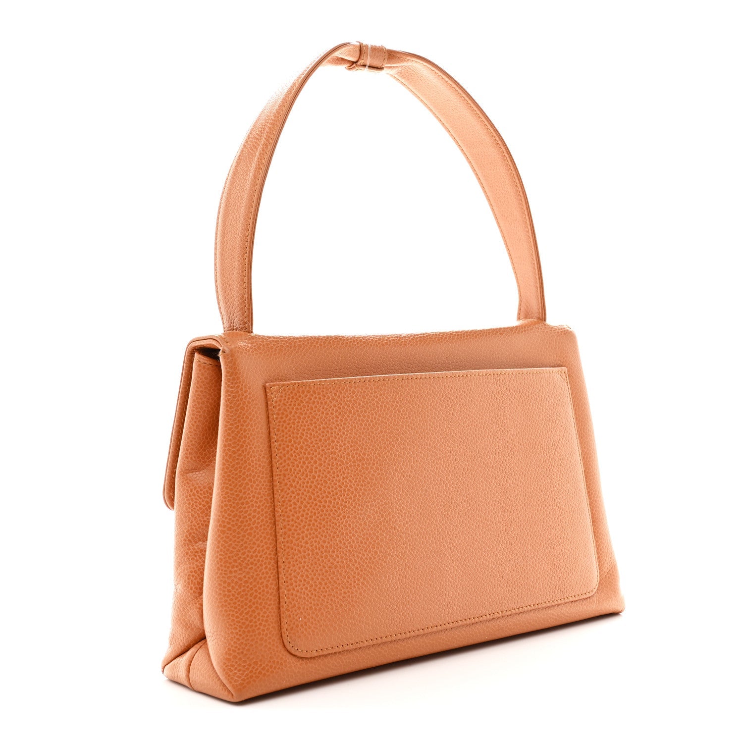 Chanel Caviar Top Handle Kelly Flap Brown