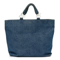 Chanel Denim Large CC Tote Dark Navy Blue