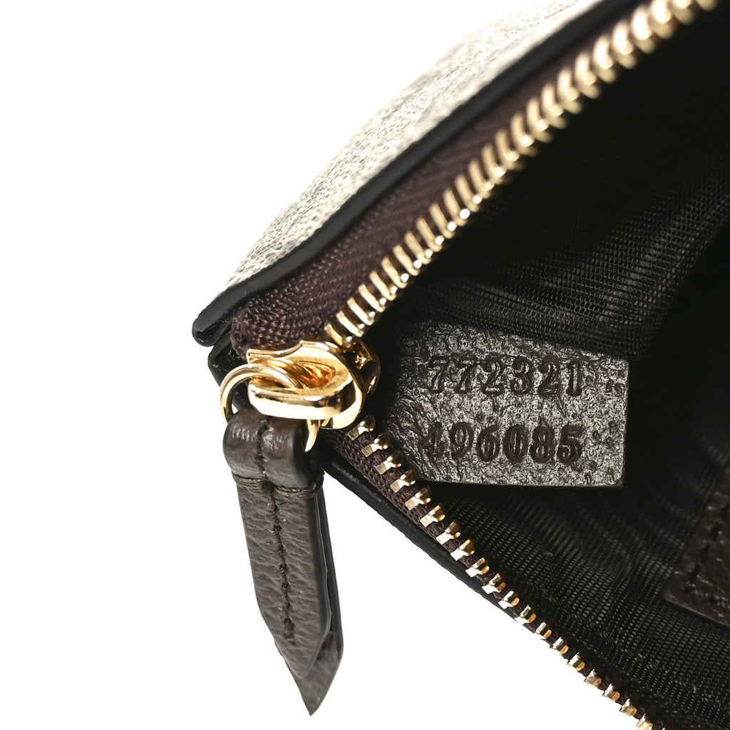 Gucci GG Supreme Monogram Key Case Brown