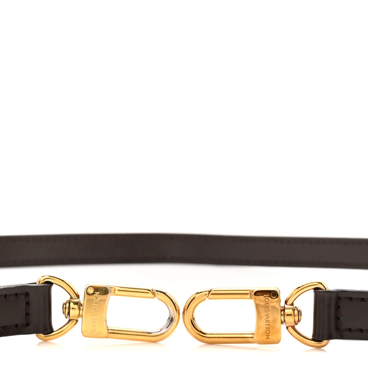 Louis Vuitton Calfskin 16mm Adjustable Shoulder Strap Ebene