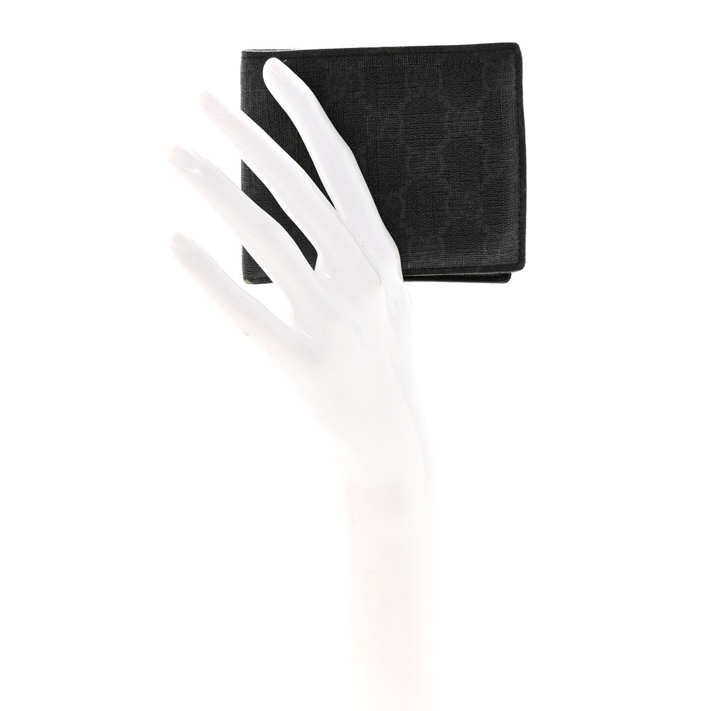 Gucci GG Supreme Monogram Bi-Fold Wallet Black