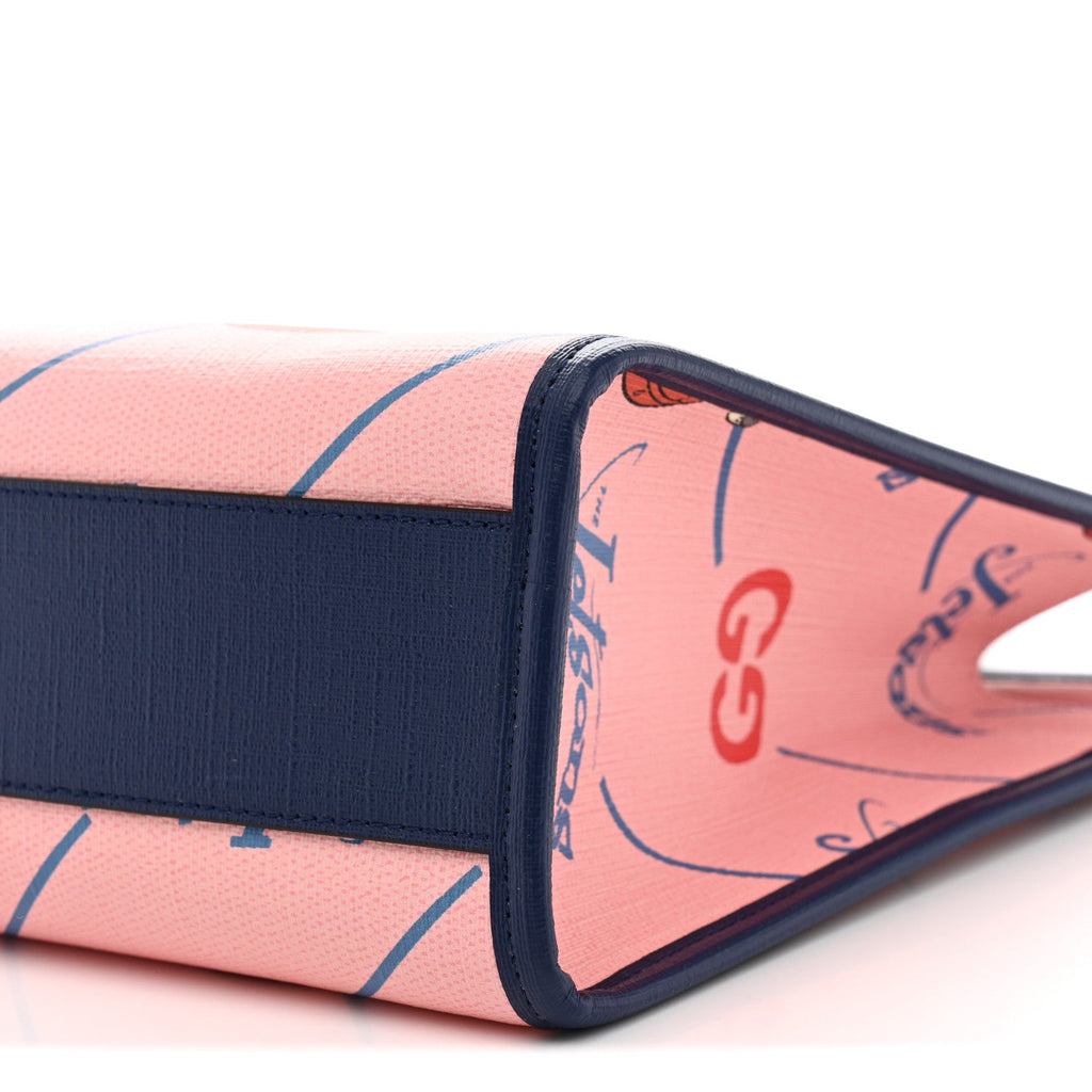 Gucci Coated Canvas Interlocking G The Jetsons Childrens Tote  Pink Multicolor