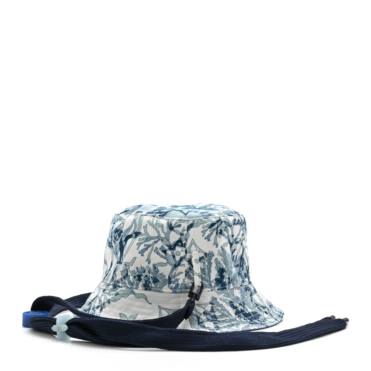 Louis Vuitton Cotton LV Play Monogram Aquagarden Reversible Bucket Hat Blue