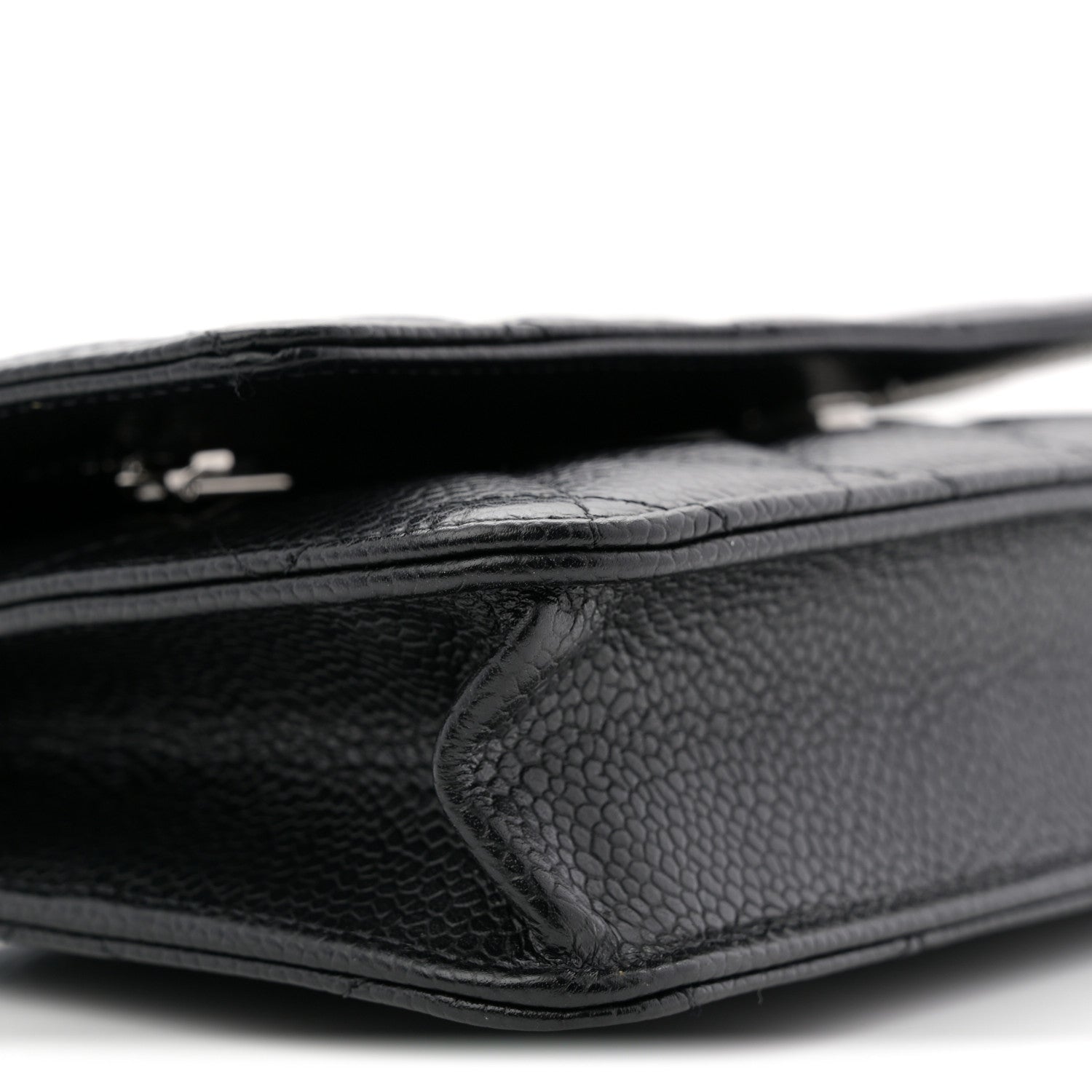 Chanel Caviar Quilted Wallet on Chain WOC Black