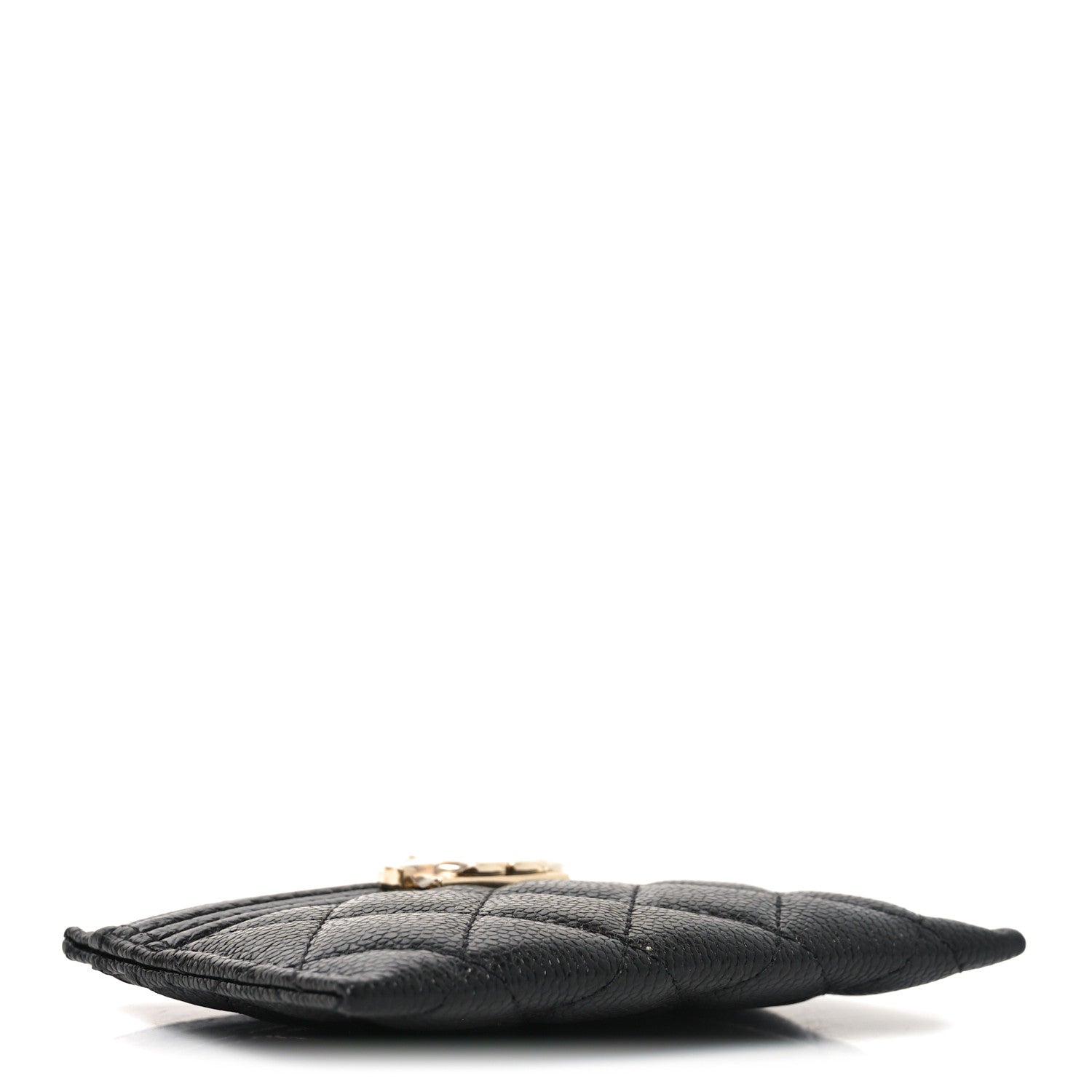 Caviar Quilted Boy Card Holder Black