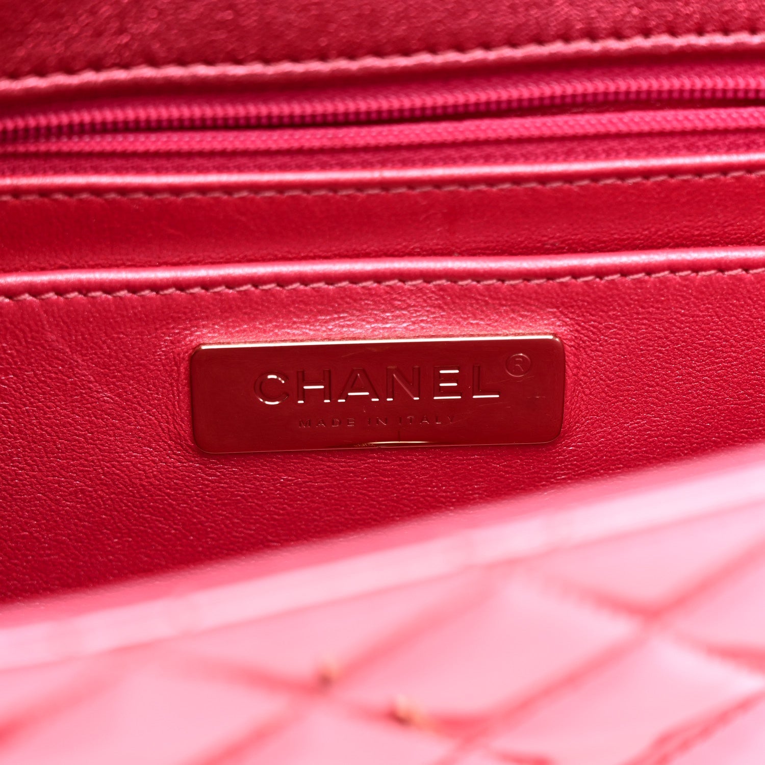 Chanel Mirror Calfskin Metallic Calfskin Quilted Hollywood Boulevard Backpack Pink