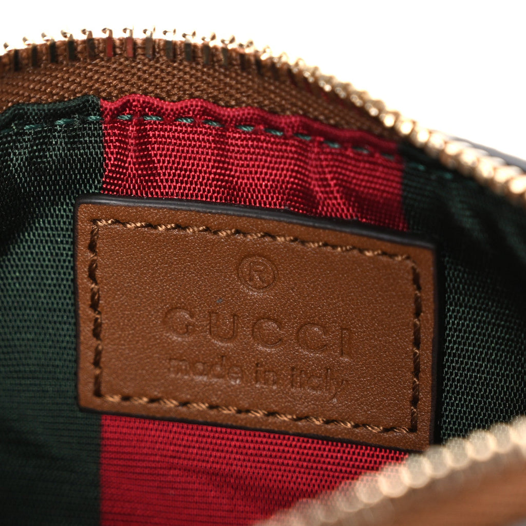 Gucci GG Supreme Monogram Selleria Key Case  Brown