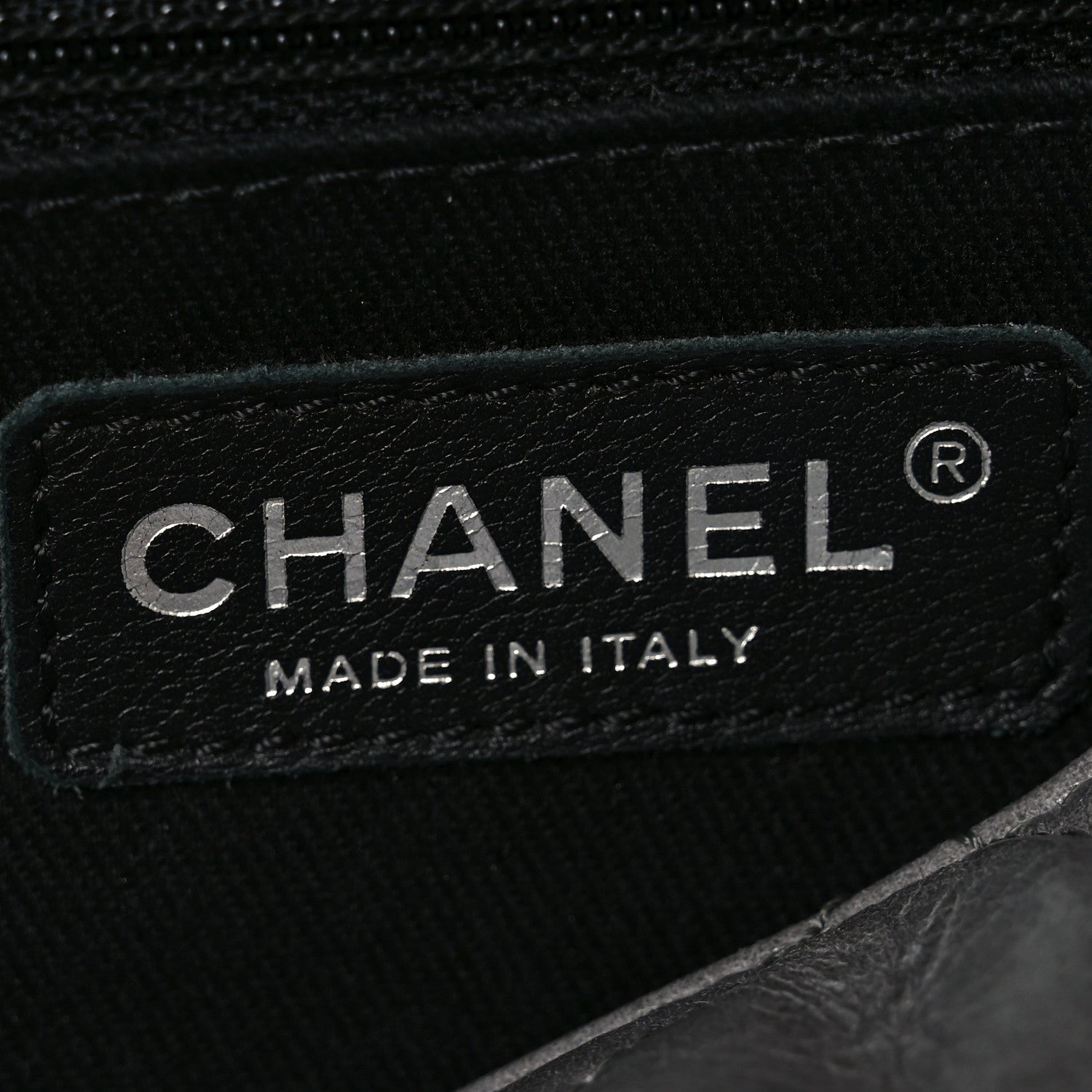 Chanel Glazed Calfskin Quilted Large CC Delivery Tote Grey