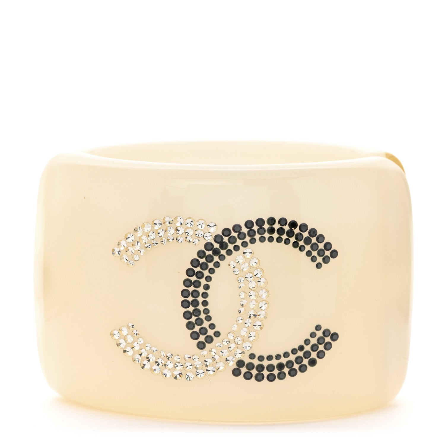 Resin Crystal CC Cuff White