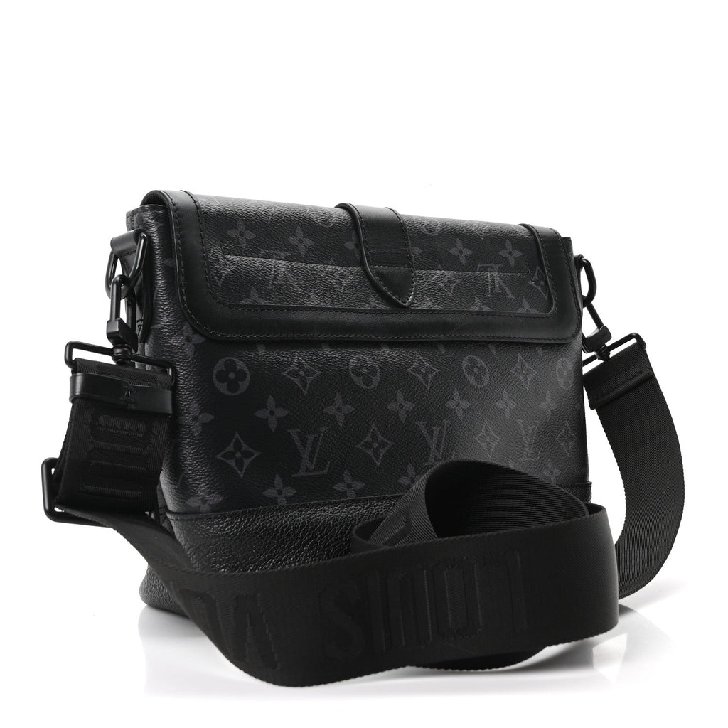 Louis Vuitton Monogram Eclipse Saumur Messenger NV Black