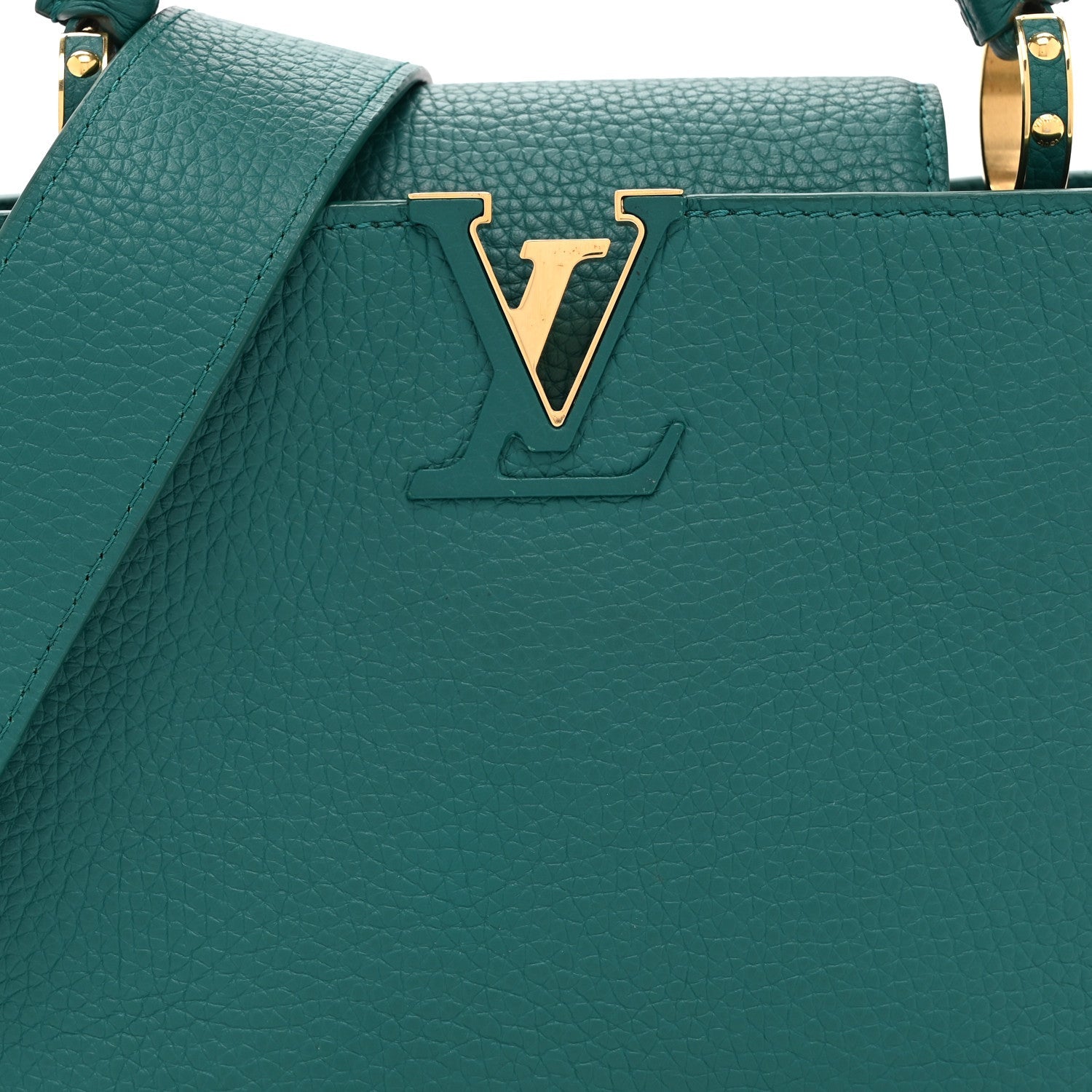 Louis Vuitton Taurillon Capucines BB Green