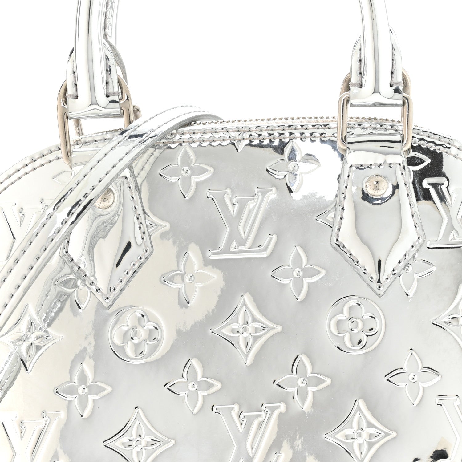 Louis Vuitton Monogram Miroir Alma BB Silver