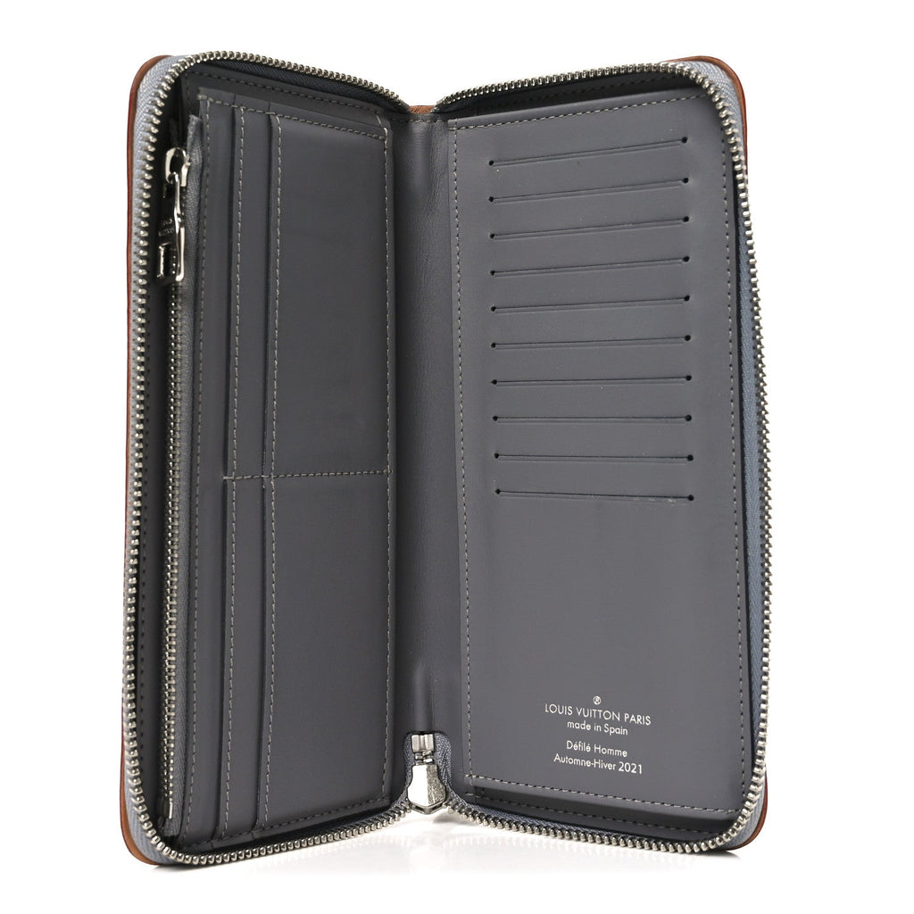 Louis Vuitton Monogram Mirror Zippy Wallet Silver