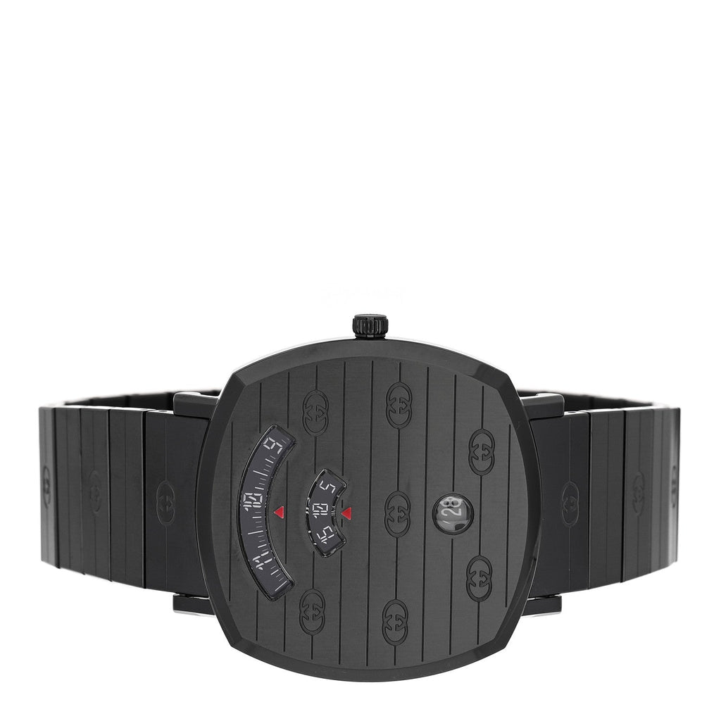 Gucci PVD Stainless Steel 38mm Grip Quartz Watch Black