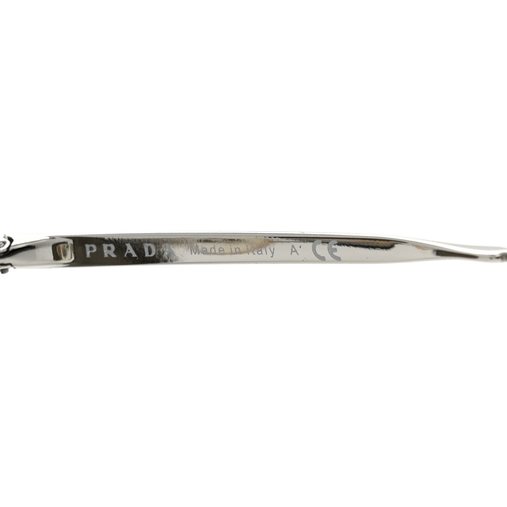 Prada Round Sunglasses SPR 51S Black Silver