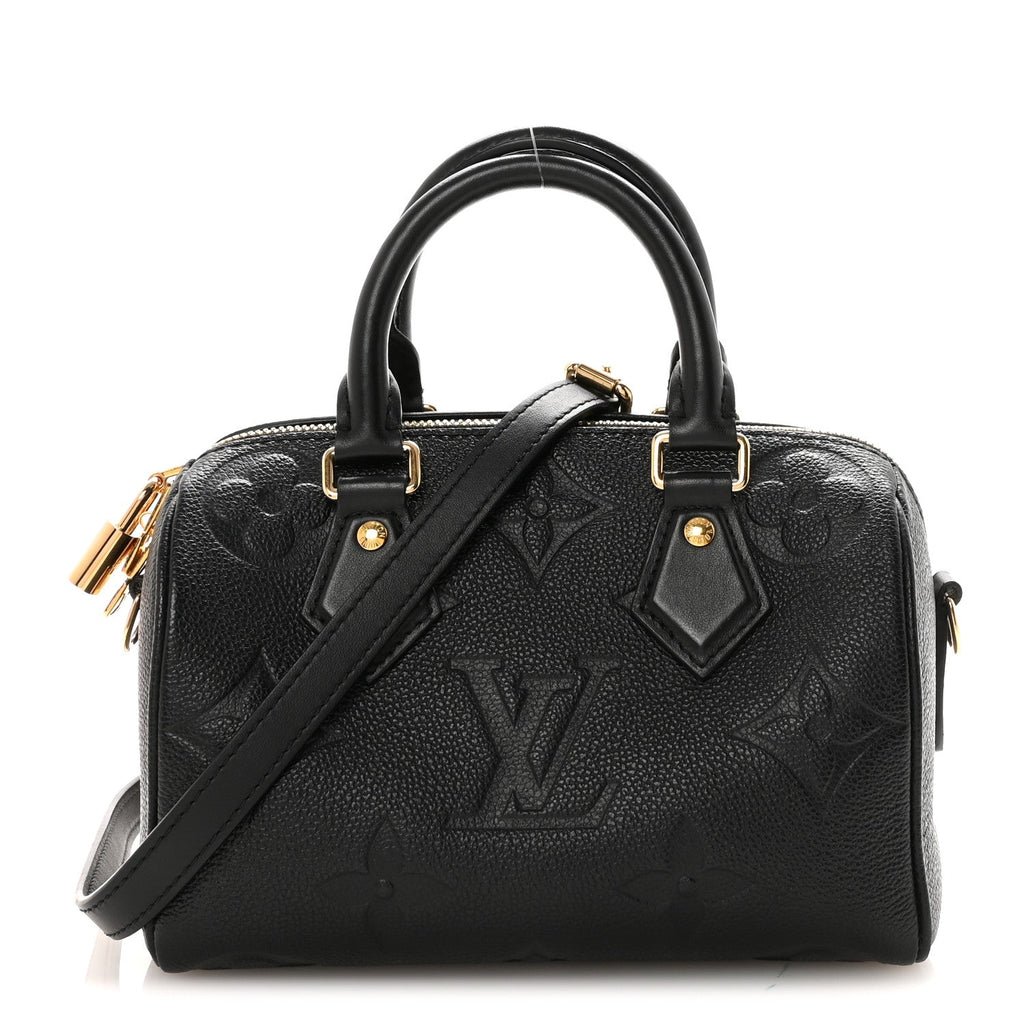 Louis Vuitton Empreinte Monogram Giant Speedy Bandouliere 20 Black